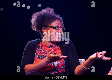 Patrice Lawrence, scrittore e romanziere, giovane adulto fiction, presso il Festival di fieno, Sabato 28 Maggio 2016 Foto Stock