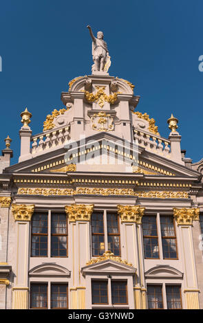 Guildhouse Grand Place Bruxelles Belgio Foto Stock