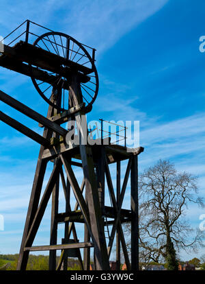 Paletta Brinsley i resti di un ex miniera di carbone nei pressi di Eastwood nel NOTTINGHAMSHIRE REGNO UNITO Inghilterra che ha chiuso nel 1934 Foto Stock