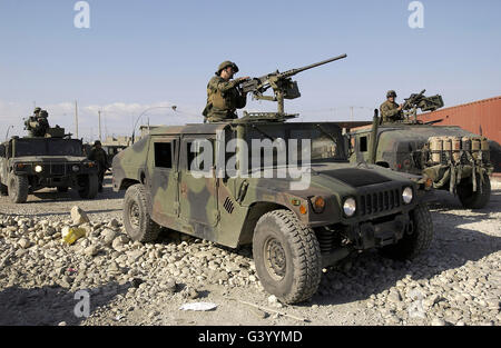 Stati Uniti Marines di pattuglia al porto di Port-au-Prince, Haiti Foto Stock