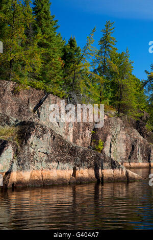 Nord Hegman lago, in acque di confine canoa Area Wilderness, Superior National Forest, Minnesota Foto Stock