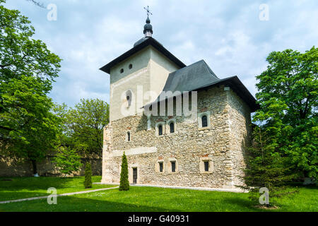 Monastero di Probota,dedicata a San Nicola è una chiesa ortodossa nel villaggio di Probota, Dolhasca town, Suceava, Romania. È stato Foto Stock