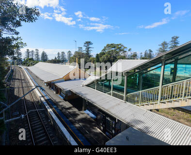 Xix secolo stazione ferroviaria, Kiama, Illawarra Costa, Nuovo Galles del Sud, NSW, Australia Foto Stock