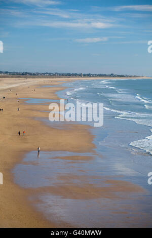 Spiaggia di Playa de Fontanilla, Conil de la Frontera, Costa de la Luz, Andalusia, Spagna, Europa Foto Stock