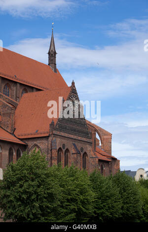 Nikolaikirche, la chiesa di San Nicola, Wismar, Meclemburgo-Pomerania Occidentale Foto Stock