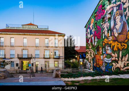 El Triunfo de Vitoria. Itinerario murale di Vitoria, IMVG. Calle Santa María 9. Vitoria-Gasteiz, Álava, Paese Basco, Spagna Foto Stock
