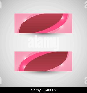 Abstract business banner onda rosa sfondo, vettore di stock Illustrazione Vettoriale