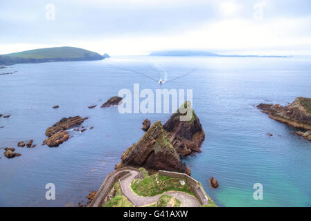 A Dunquin, penisola di Dingle, nella contea di Kerry, Irlanda Foto Stock