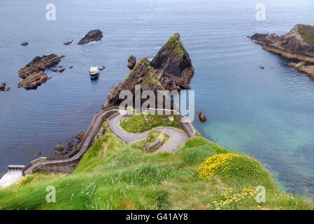 A Dunquin, penisola di Dingle, nella contea di Kerry, Irlanda Foto Stock