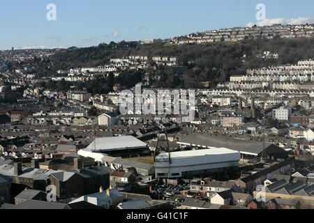 Calcio - Vecchio Calcetto - Swansea City - Veccia campo Foto Stock