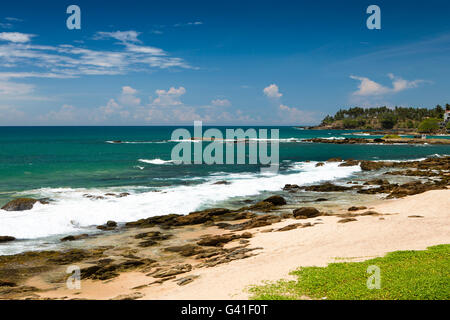 Sri Lanka, Hambantota, Tangalle, vuoto tropical south coast beach Foto Stock