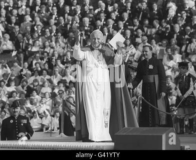 La religione - Papa Giovanni Paolo II visita in Gran Bretagna Foto Stock