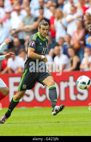 Stade Felix Bollaert-Delelis, lente, Francia. 16 Giugno, 2016. Campionati Europei di calcio. Inghilterra verus Galles. Gareth Bale (Galles) © Azione Sport Plus/Alamy Live News Foto Stock