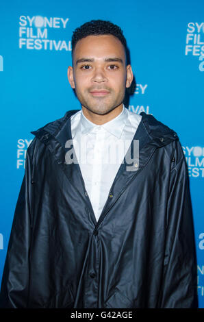 Sydney, Australia - 18 Giugno 2016: VIP e celebrità a piedi il tappeto rosso per il film australiano Premiere di cantare Street. Questo film premiere era al di là del 2016 Sidney Film Festival. Nella foto è Swindells Ilai. Credito: mjmediabox/Alamy Live News Foto Stock