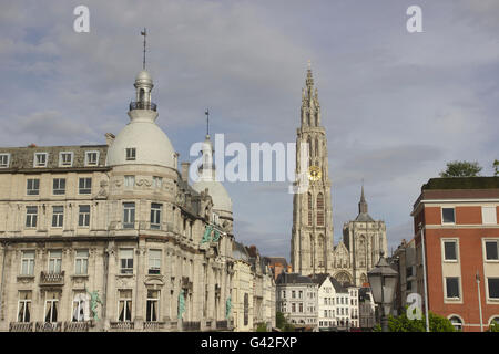 Cattedrale di Nostra Signora (Onze-Lieve-Vrouvekathedraal), Belgio, Anversa Foto Stock