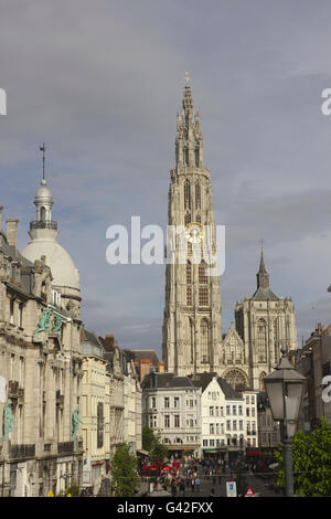 Cattedrale di Nostra Signora (Onze-Lieve-Vrouvekathedraal), Belgio, Anversa Foto Stock