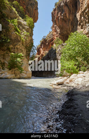 Saklikent Gorge, nei pressi di Fethiye, Mugla, Turchia. Foto Stock