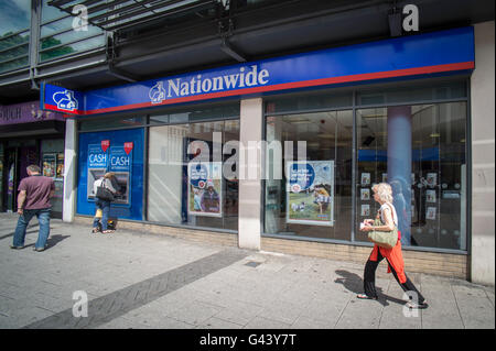 Nationwide Building Society il ramo esterno in Southampton Foto Stock