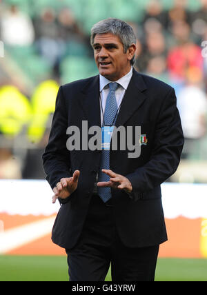 Rugby Union - RBS 6 Nations Championship 2011 - Inghilterra / Italia - Twickenham. L'allenatore italiano Nick Mallett Foto Stock