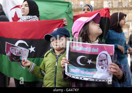 Proteste in Libia Foto Stock