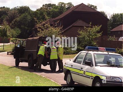 Aldershot/omicidio scena 2 Foto Stock