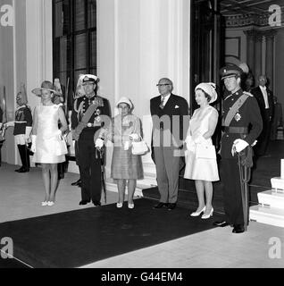 Politica - Presidente Urho Kekkonen Visita di Stato - Buckingham Palace di Londra Foto Stock