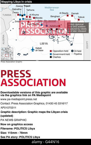 POLITICA Libia Foto Stock
