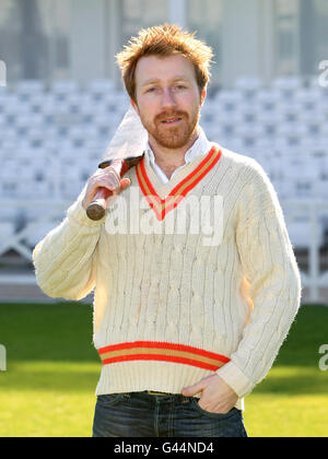 Cricket - le ceneri Gioca Photocall - Trent Bridge. Autore Michael Pinchbeck Foto Stock