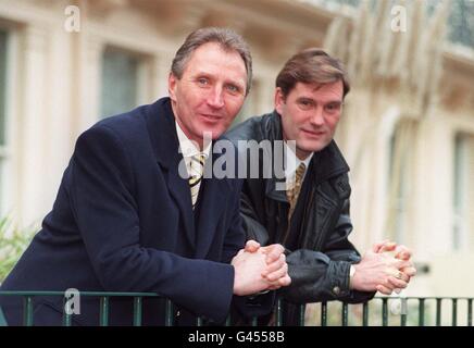 Howard Wilkinson & Glenn Hoddle Foto Stock