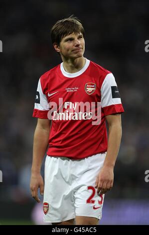 Calcio - Carling Cup - finale - Arsenal v Birmingham City - Wembley Stadium. Andrey Arshavin di Arsenal appare deproiettato Foto Stock