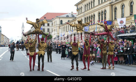 Europa Germania tedesco Oktoberfest Monaco di Baviera - Festa della Birra 2015. Dal Video DE23263 Foto Stock