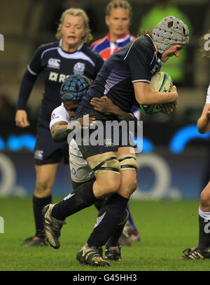 Rugby Union - RBS Womens 6 Nations Championship 2011 - Inghilterra / Scozia - Twickenham. Il Susie Brown in azione della Scozia Foto Stock