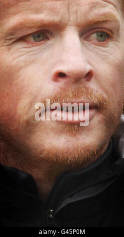 Calcio - sessione di allenamento celtico - campo di allenamento di Barrowfield. Il responsabile celtico Neil Lennon durante una sessione di addestramento al Barrowfield Training Ground, Glasgow. Foto Stock