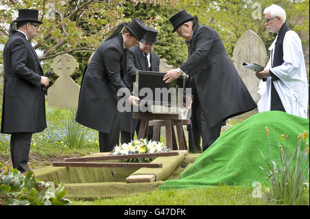 John Horwood funerale Foto Stock