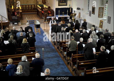 John Horwood funerale Foto Stock