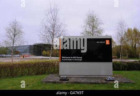 Una visione generale della sede del gruppo BG nel Thames Valley Park, Reading Foto Stock
