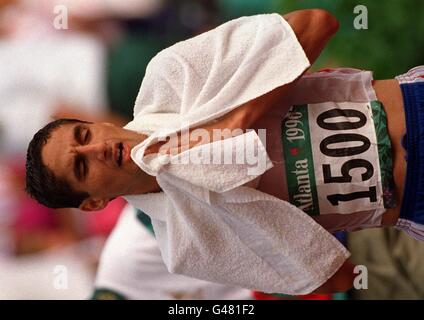 Olimpiadi Nerurkar maratona Foto Stock