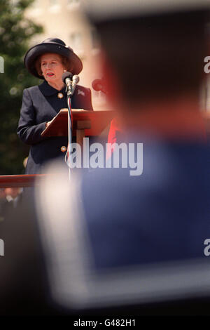 Difesa Thatcher omaggio Foto Stock