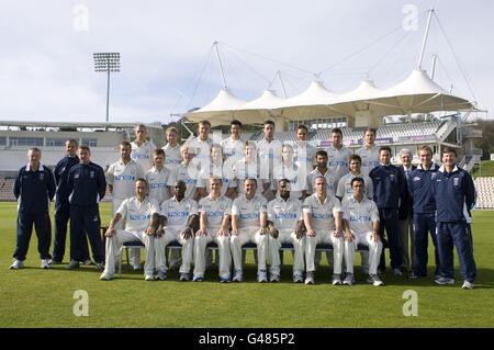 Cricket - 2011 Hampshire County Cricket Club Media Day - The Rose Bowl. Hampshire CCC Team Group Foto Stock