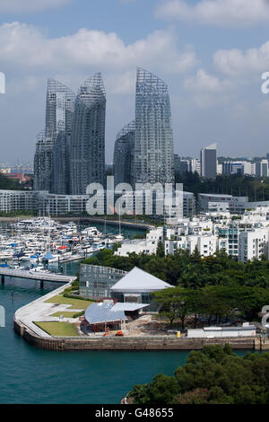 Keppel Bay Marina, Singapore Foto Stock