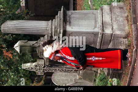 Sociale Capo Sioux Lone Wolf 4 Foto Stock