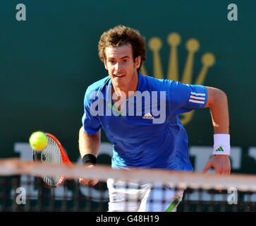 Tennis - Montecarlo Rolex Masters 2011 - Giorno 4 - Monte Carlo Country Club - Andy Murray v Radek STEPANEK: risultati nei Foto Stock