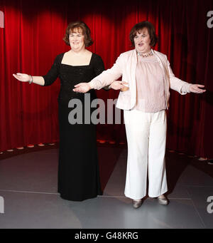 Susan Boyle Waxwork - Blackpool Foto Stock