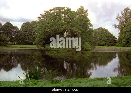 Royalty - 'L'Ovale" Spencer famiglia sedile - Althorp, Northamptonshire Foto Stock