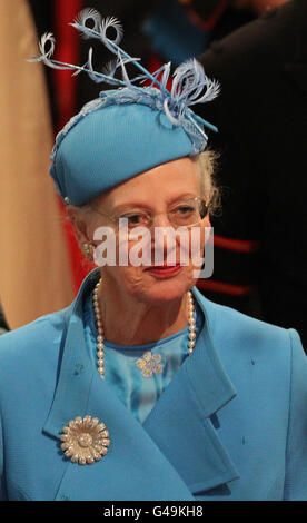 Il matrimonio reale. Regina Margrethe II di Danimarca Foto Stock