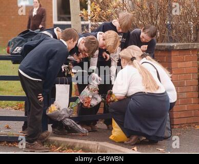 Exeter omicidio/scuola fiori Foto Stock