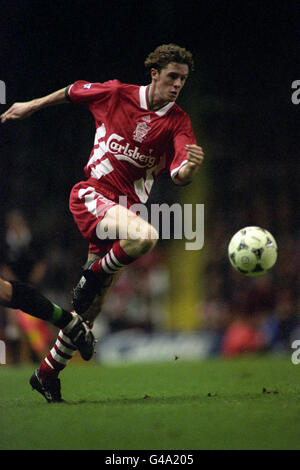Calcio - Coca Cola Cup - 3° turno - Liverpool v Stoke City - Anfield. STEVE McMANAMAN, LIVERPOOL Foto Stock