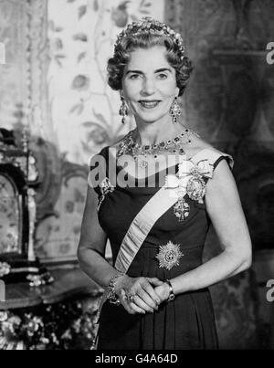Royalty - Queen Ingrid - Copenhagen, Danimarca. Regina Ingrid, la regina consorte di Re Federico IX di Danimarca. Foto Stock