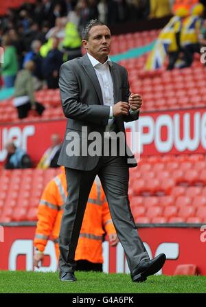 Calcio - Npower Football League Two - Gioca - finale - Stevenage v Torquay United - Old Trafford. Torquay United manager Paul Buckle sulla linea di contatto. Foto Stock