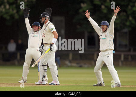 Cricket - Università di MCC Match - Giorno 1 - Cambridge MCCU v Surrey - Fenner il suolo Foto Stock